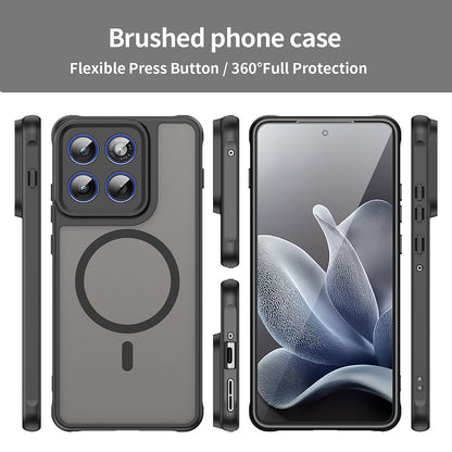 MagSafe Hülle für Motorola Edge 70, Techsuit, HaloFrost II, Schwarz