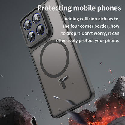 MagSafe Hülle für Motorola Edge 70, Techsuit, HaloFrost II, Schwarz