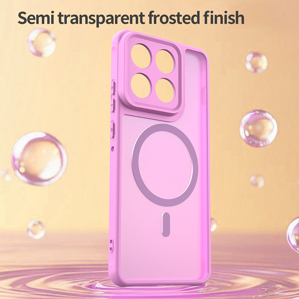 Étui MagSafe pour Motorola Edge 70, Techsuit, HaloFrost II, Rose