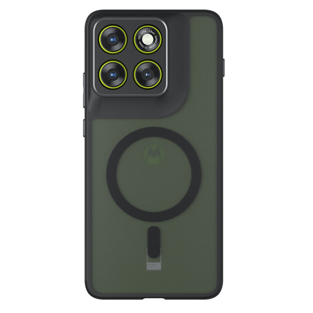 Étui MagSafe pour Motorola Edge 70, Techsuit, PureFrost, Noir Satiné