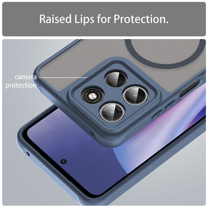 MagSafe Case for Motorola Moto G47 / G37 Power / G37, Techsuit, HaloFrost II, Navy Blue
