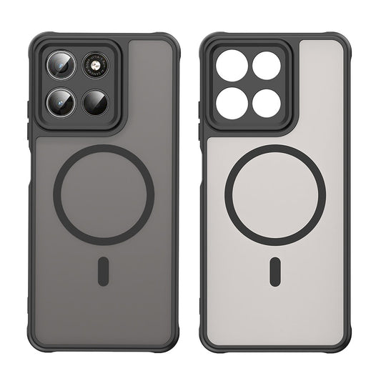 MagSafe-Hülle für Motorola Moto G47 / G37 Power / G37, Techsuit, HaloFrost II, Schwarz