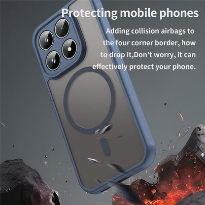 MagSafe Case for Motorola Moto G87 / G77 / G67, Techsuit, HaloFrost II, Navy Blue