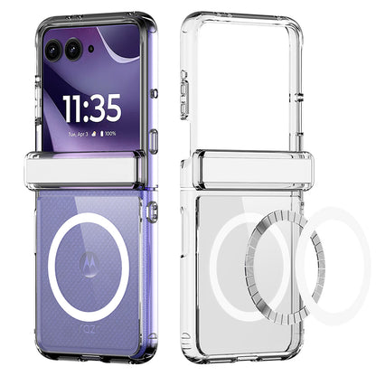 Coque MagSafe pour Motorola Razr 70 / Razr 60 / Razr 50, DUX DUCIS, Clin, transparente