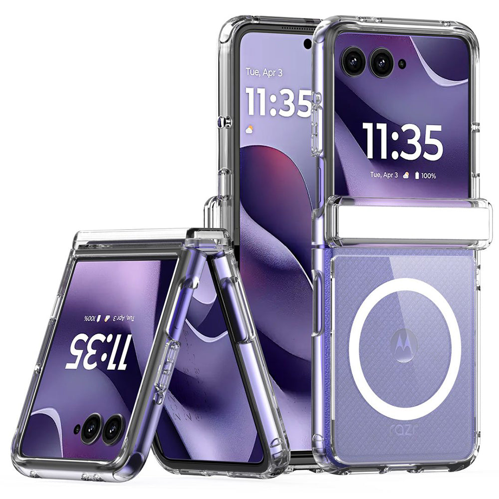 Coque MagSafe pour Motorola Razr 70 / Razr 60 / Razr 50, DUX DUCIS, Clin, transparente