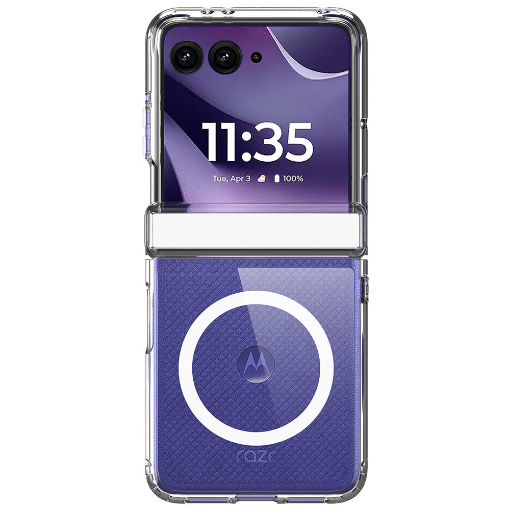 Coque MagSafe pour Motorola Razr 70 / Razr 60 / Razr 50, DUX DUCIS, Clin, transparente