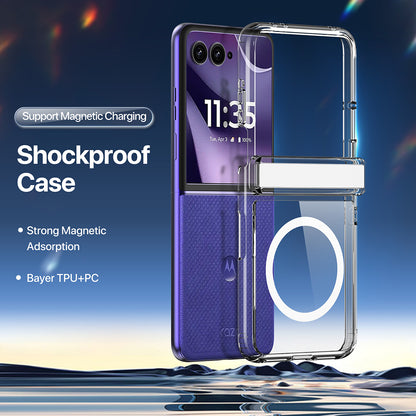 Coque MagSafe pour Motorola Razr 70 / Razr 60 / Razr 50, DUX DUCIS, Clin, transparente