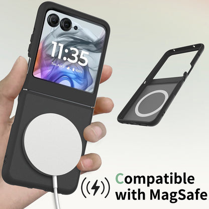 MagSafe-Hülle für Motorola Razr 70 / Razr 60, Techsuit, PureFrost, Satin Schwarz