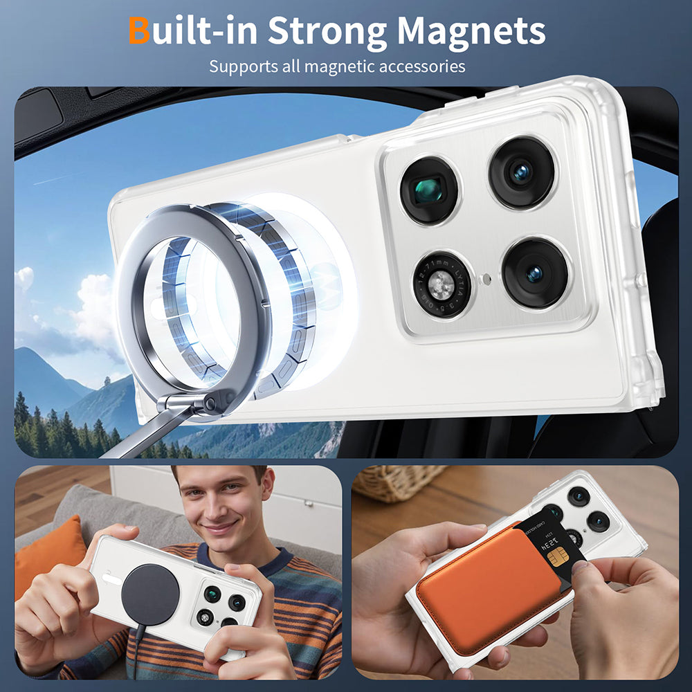 MagSafe-Hülle für Motorola Razr Fold, Techsuit, PureFrost, Satin Schwarz