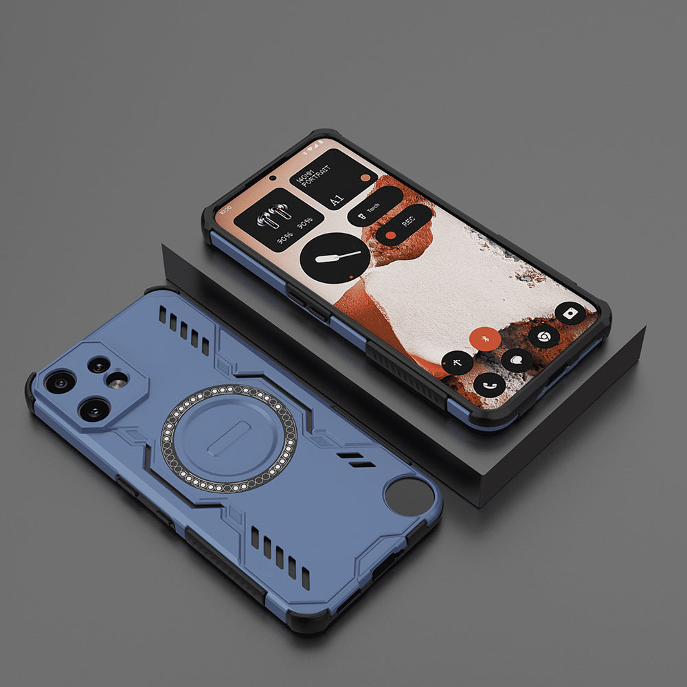 MagSafe-Hülle für Nothing CMF Phone 2 Pro, Techsuit, ArmorMag, Blau