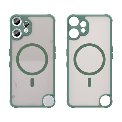 Coque MagSafe pour Nothing CMF Phone 2 Pro, Techsuit, HaloFrost II, Vert