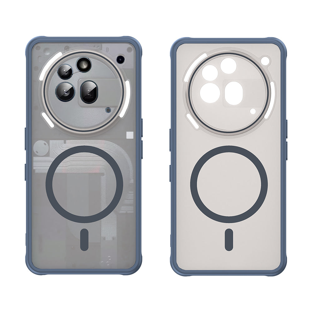 Coque MagSafe pour Nothing Phone (3a) Pro, Techsuit, HaloFrost II, Bleu marine