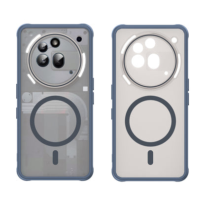 Coque MagSafe pour Nothing Phone (3a) Pro, Techsuit, HaloFrost II, Bleu marine