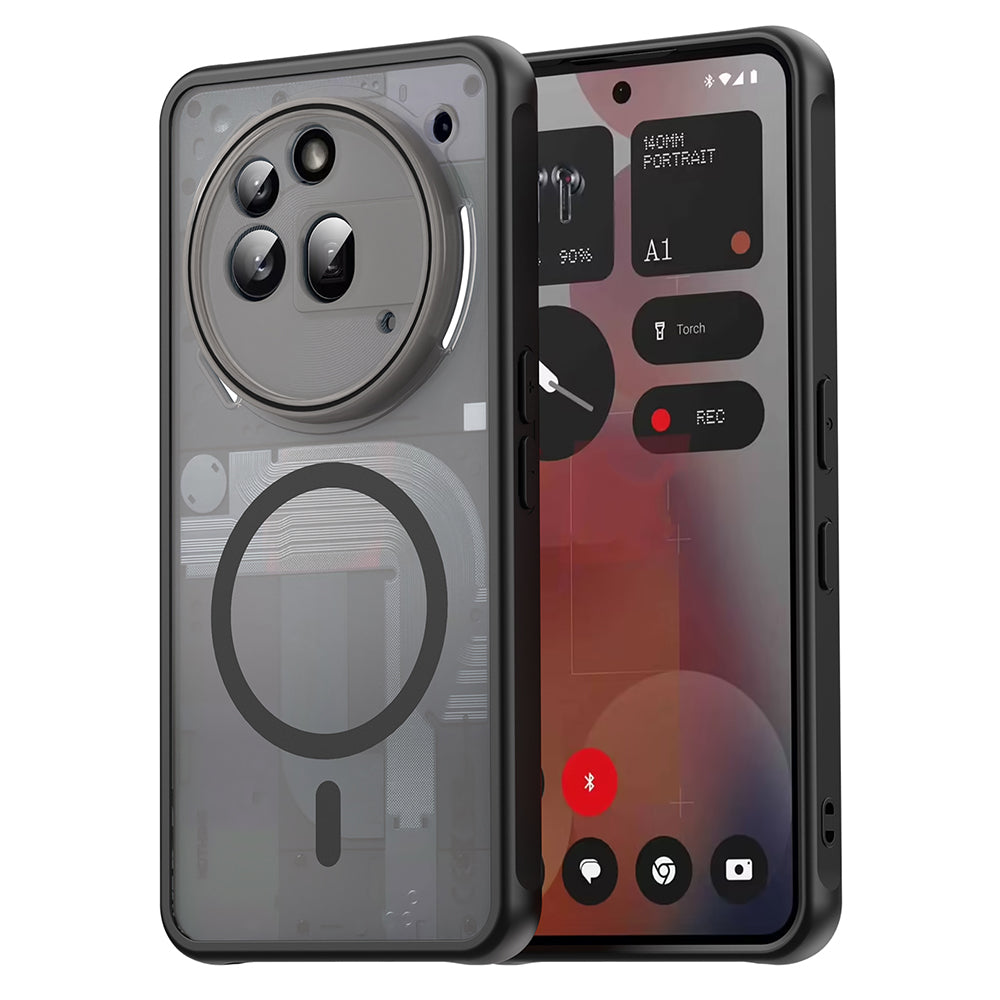 MagSafe-Hülle für Nothing Phone (3a) Pro, Techsuit, HaloFrost II, Schwarz
