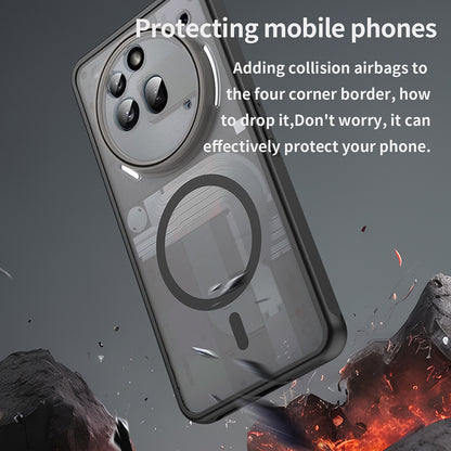 MagSafe-Hülle für Nothing Phone (3a) Pro, Techsuit, HaloFrost II, Schwarz