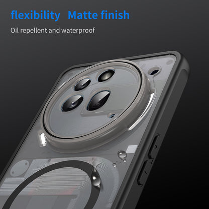 MagSafe-Hülle für Nothing Phone (3a) Pro, Techsuit, HaloFrost II, Schwarz
