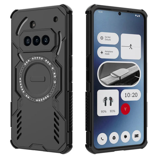 MagSafe-Hülle für Nothing Phone (3a), Techsuit, ArmorMag, Schwarz