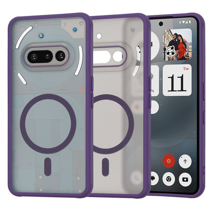 MagSafe-Hülle für Nothing Phone (3a), Techsuit, HaloFrost, Dunkellila