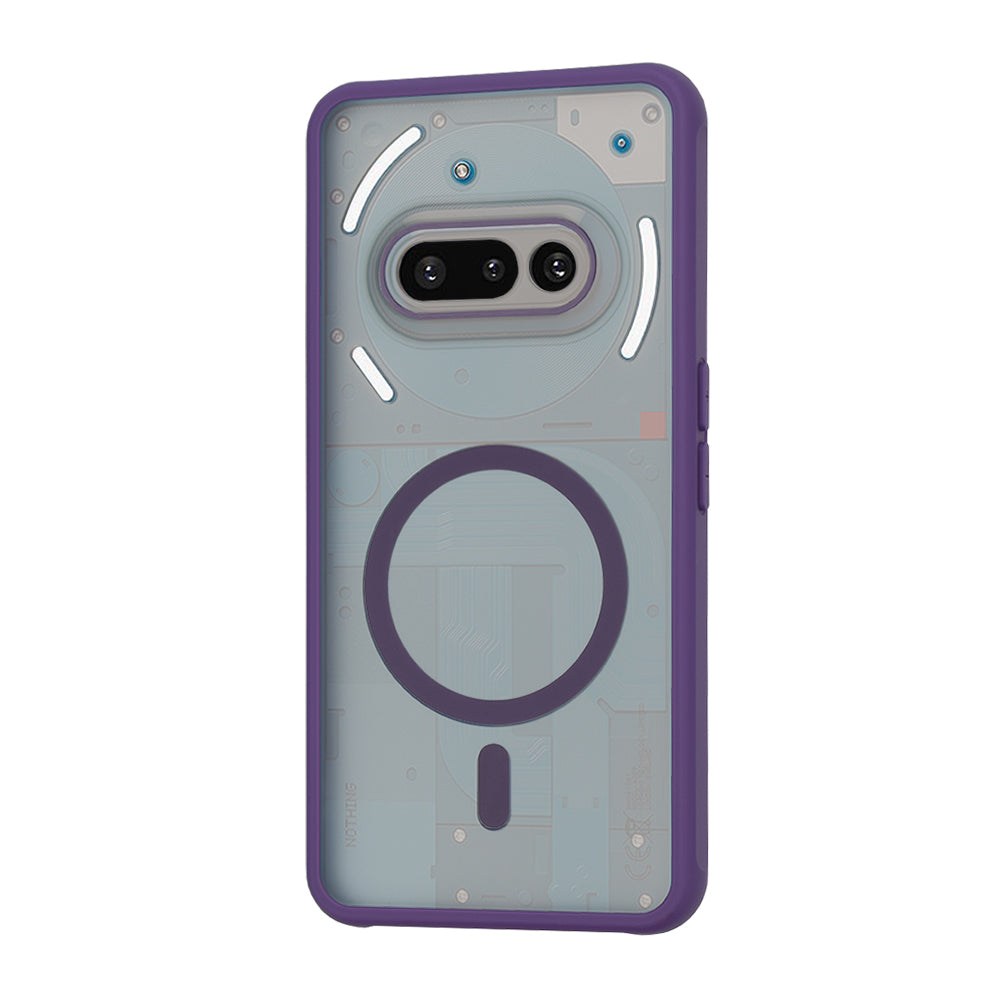 MagSafe-Hülle für Nothing Phone (3a), Techsuit, HaloFrost, Dunkellila