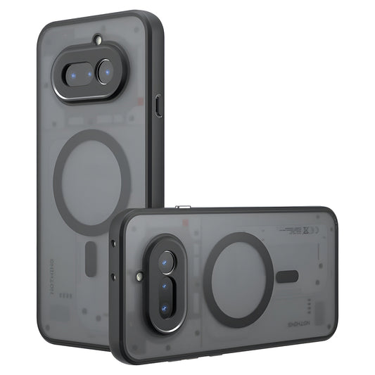 Coque MagSafe pour Nothing Phone (4a), Techsuit, PureFrost, Noir Satiné