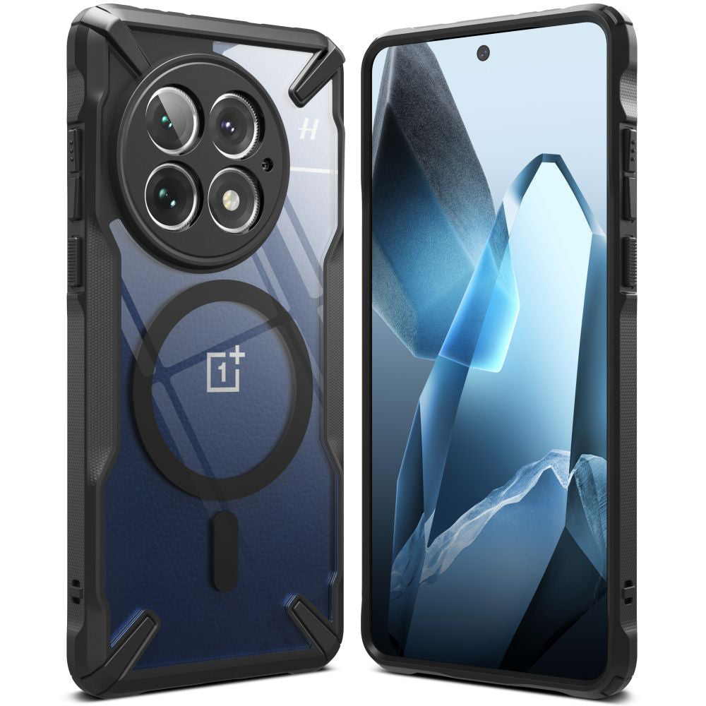 Coque MagSafe pour OnePlus 13, Ringke, Fusion X, Noire