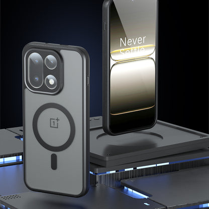 Étui MagSafe pour OnePlus 15, Techsuit, PureFrost, Noir Satiné