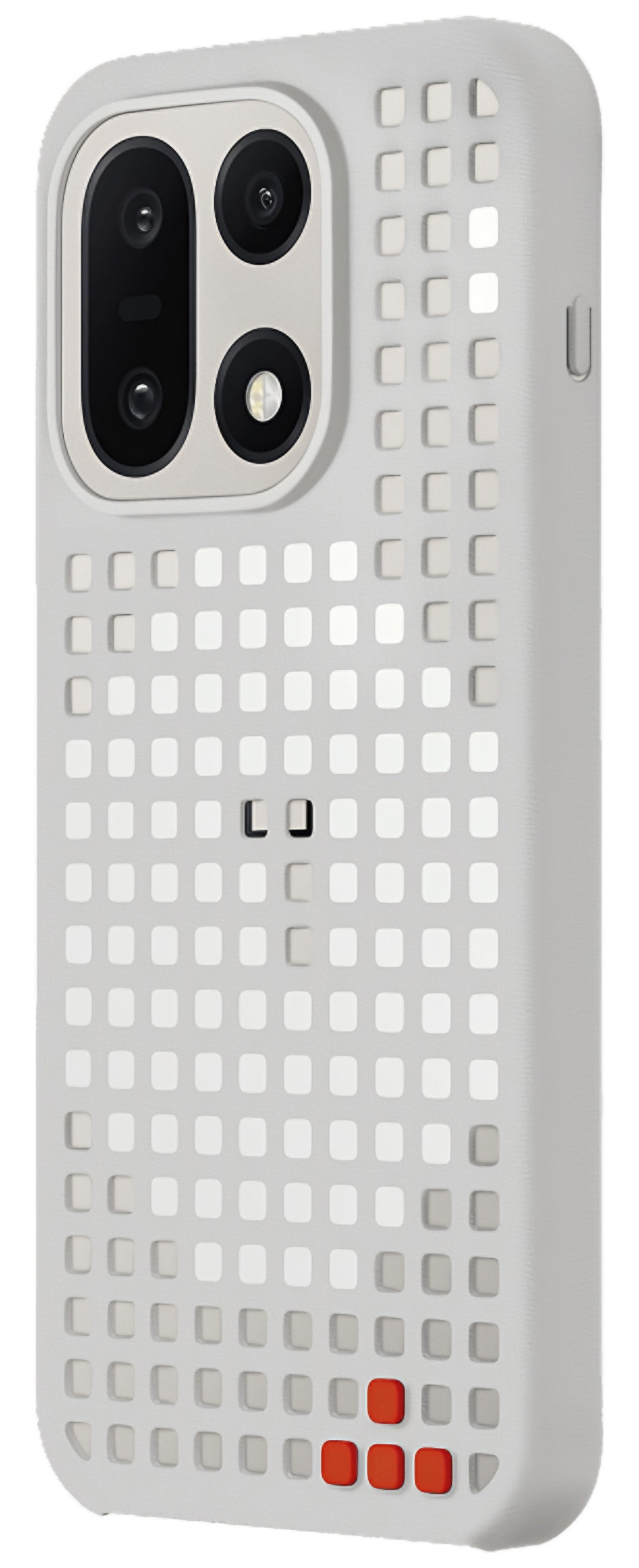 Coque pour OnePlus 15, Motif à trous magnétique, Gris 5431102022