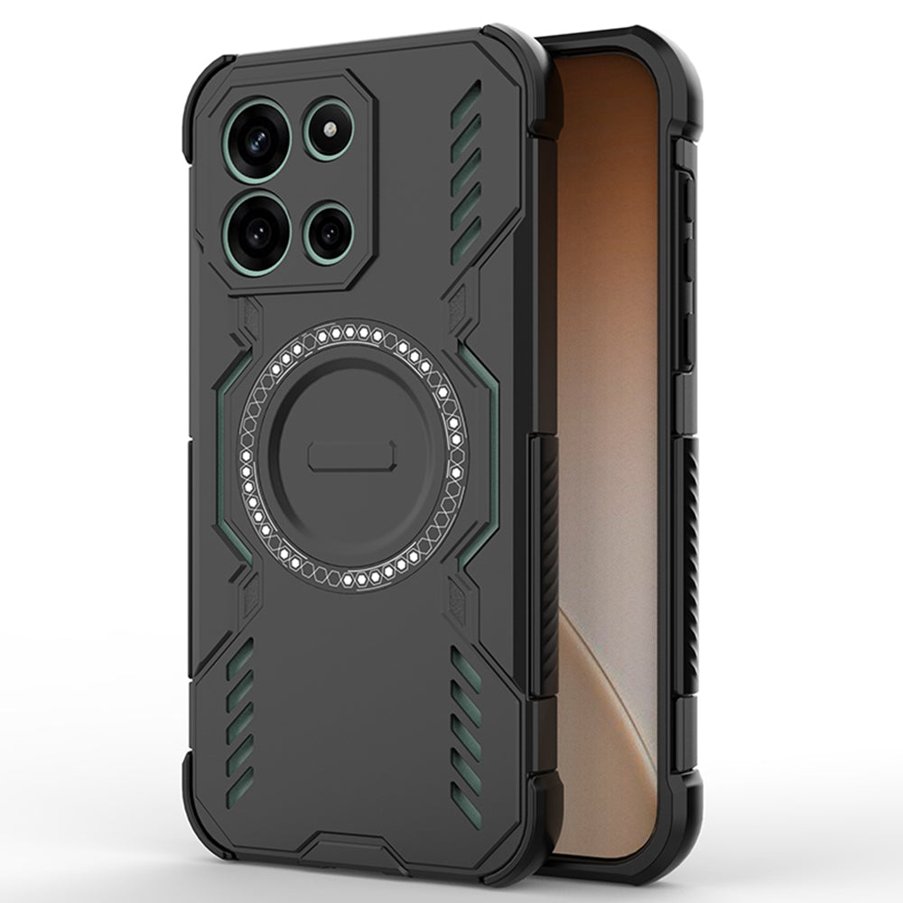 MagSafe-Hülle für OnePlus Nord 6, Techsuit, ArmorMag, Schwarz
