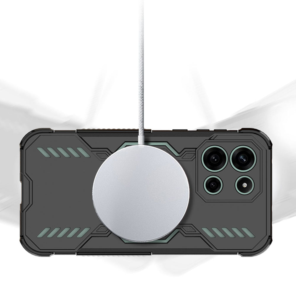 MagSafe-Hülle für OnePlus Nord 6, Techsuit, ArmorMag, Schwarz