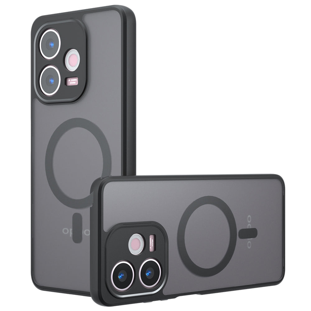 MagSafe-Hülle für Oppo A5 Pro 4G / A5 Pro, Techsuit, PureFrost, Satin Schwarz