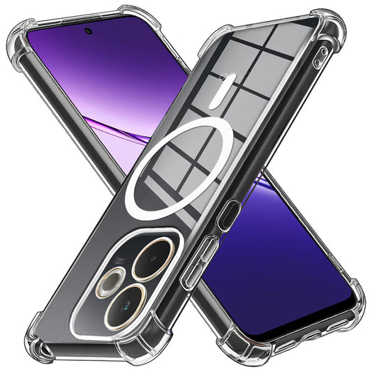 MagSafe-Hülle für Oppo A5 Pro 4G / A5 Pro, Techsuit, stoßfest, transparent