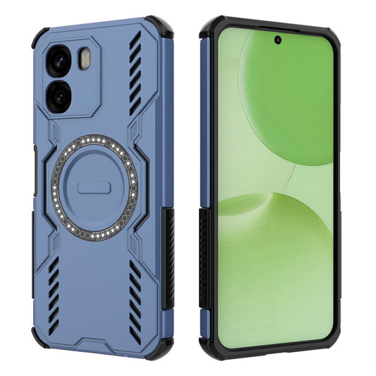 MagSafe Hülle für Oppo A6 4G, Techsuit, ArmorMag, Blau
