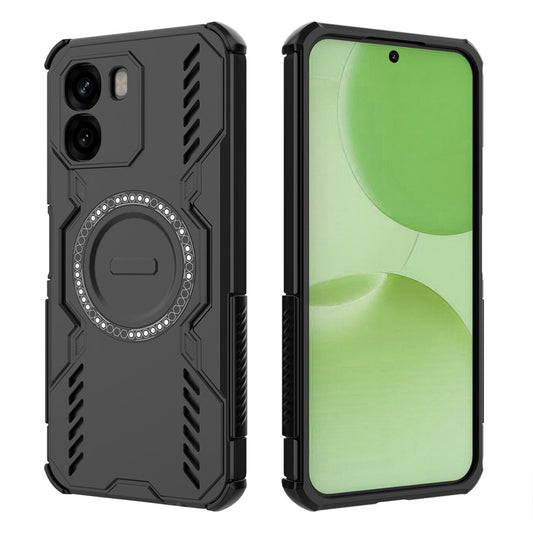 MagSafe Hülle für Oppo A6 4G, Techsuit, ArmorMag, Schwarz