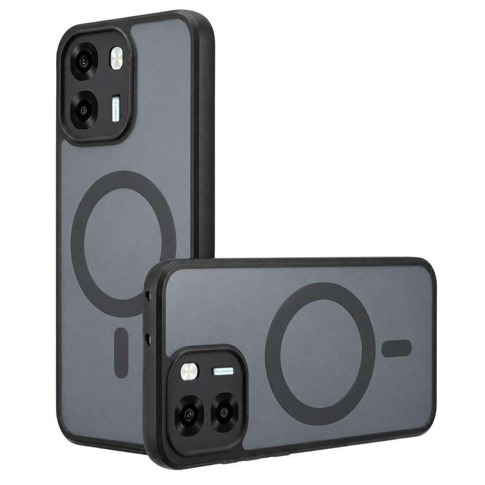 MagSafe Case for Oppo A6 4G, Techsuit, PureFrost, Satin Black