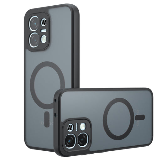 Coque MagSafe pour Oppo A6 Pro 5G / A6 Pro 4G, Techsuit, PureFrost, Noir Satiné