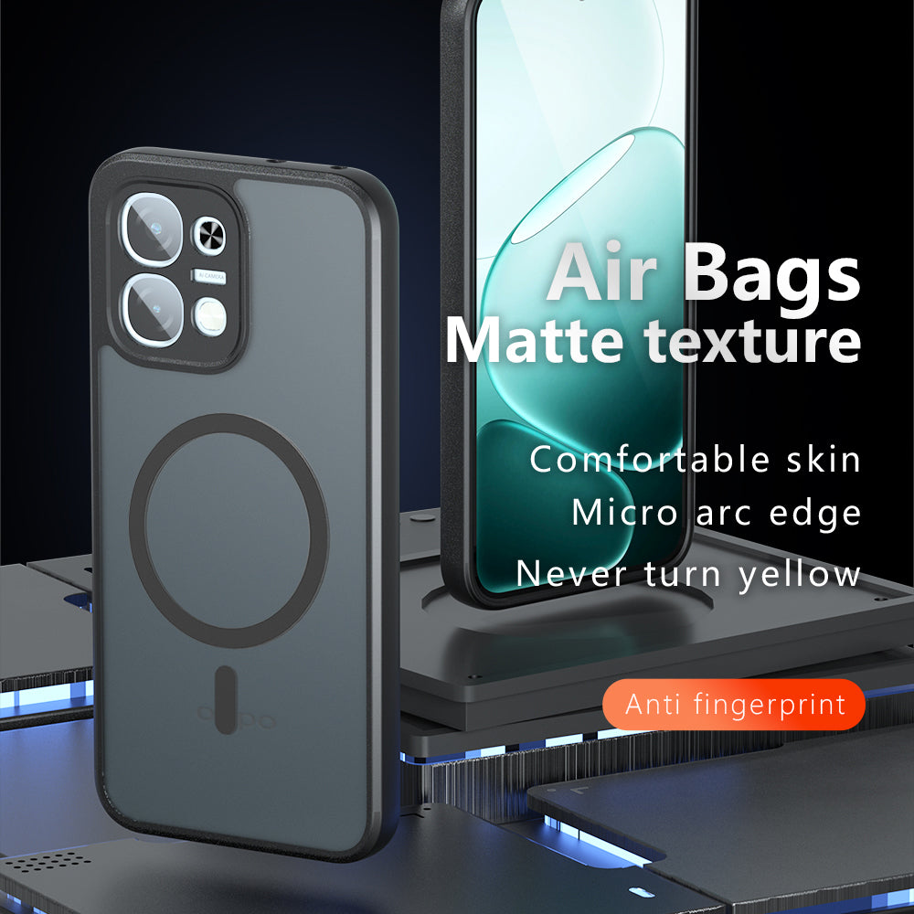 MagSafe Case for Oppo A6 Pro 5G / A6 Pro 4G, Techsuit, PureFrost, Satin Black