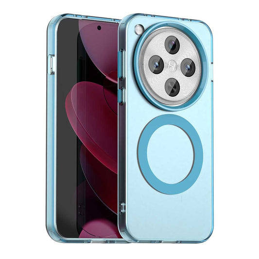 Coque MagSafe pour Oppo Find X8 Pro, Techsuit, CandyCase, Bleue