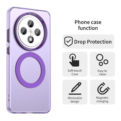 Coque MagSafe pour Oppo Reno12 FS 5G / Reno12 FS 4G / Reno12 F 4G / Reno12 F, Techsuit, CandyCase, Violet