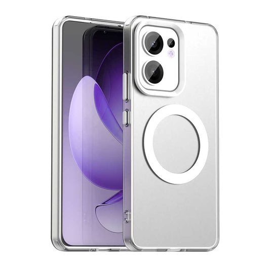 Coque MagSafe pour Oppo Reno13 FS 5G / Reno13 F 4G / Reno13 F, Techsuit, CandyCase, Blanche