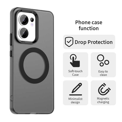 MagSafe-Hülle für Oppo Reno13 FS 5G / Reno13 F 4G / Reno13 F, Techsuit, CandyCase, Schwarz
