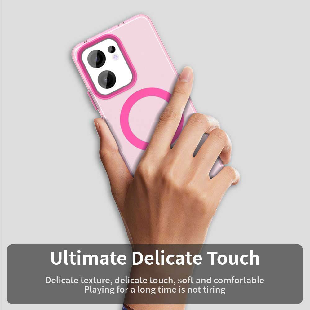 MagSafe-Hülle für Oppo Reno13 FS 5G / Reno13 F 4G / Reno13 F, Techsuit, CandyCase, Rosa