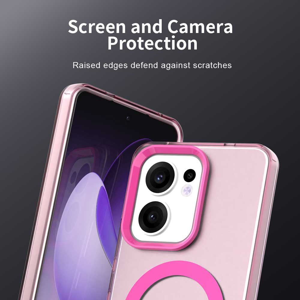 MagSafe-Hülle für Oppo Reno13 FS 5G / Reno13 F 4G / Reno13 F, Techsuit, CandyCase, Rosa