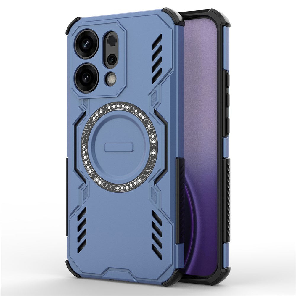 MagSafe Case for Oppo Reno14, Techsuit, ArmorMag, Blue