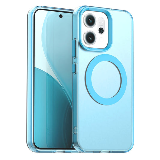 Housse MagSafe pour Oppo Reno14, Techsuit, CandyCase, Bleue