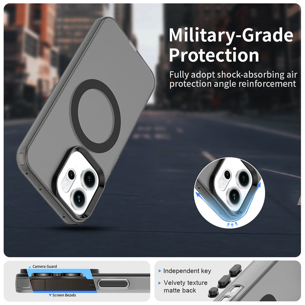 Housse MagSafe pour Oppo Reno14, Techsuit, CandyCase, Noire