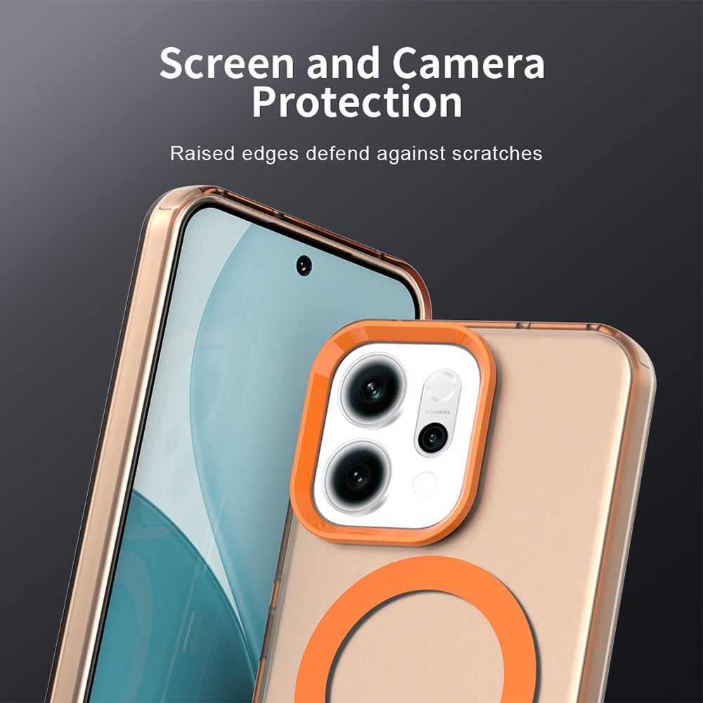 MagSafe Hülle für Oppo Reno14, Techsuit, CandyCase, Orange