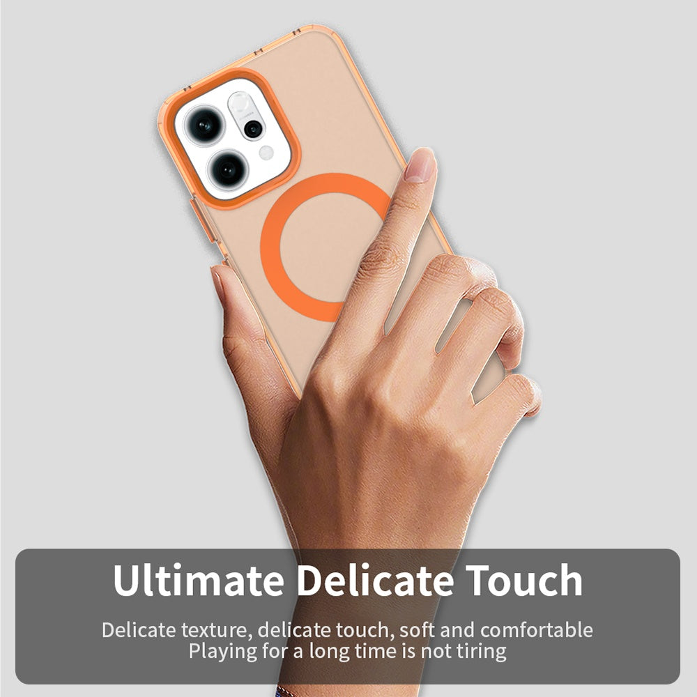 MagSafe Hülle für Oppo Reno14, Techsuit, CandyCase, Orange