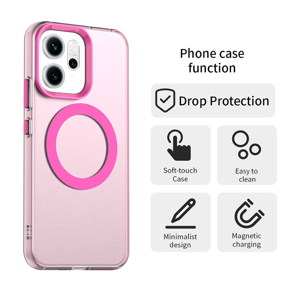 MagSafe Case for Oppo Reno14, Techsuit, CandyCase, Pink
