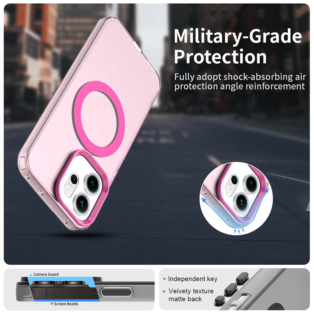 MagSafe Case for Oppo Reno14, Techsuit, CandyCase, Pink