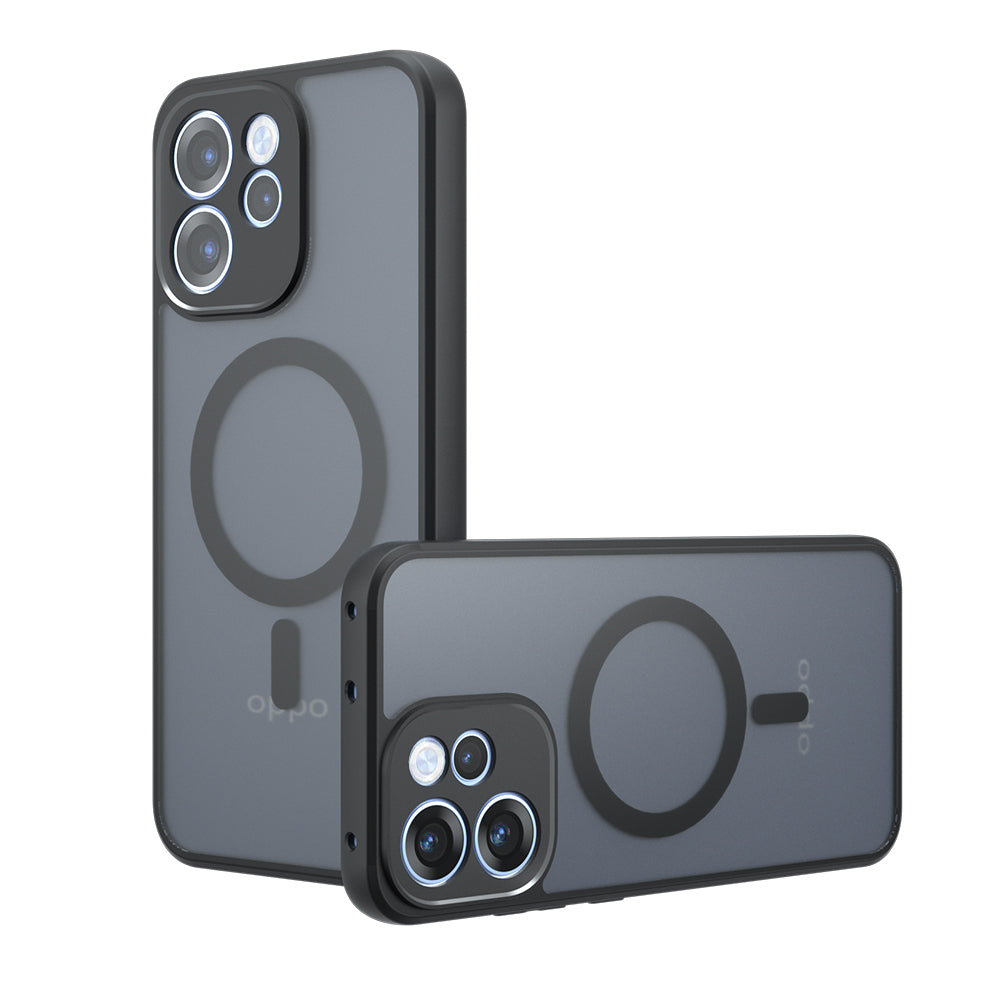 Coque MagSafe pour Oppo Reno15 FS / Reno15 F, Techsuit, PureFrost, Noir Satiné